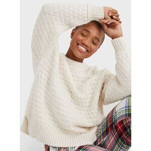 Oversized Bubble Knit Cream Pullover Sweater - Aerie / 3 for $33 Sale!